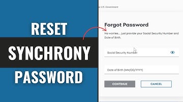 How To Reset Synchrony Bank Password