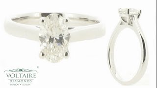 Oval Four Claw Solitaire ER 1558