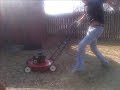 Rippin on the Mower