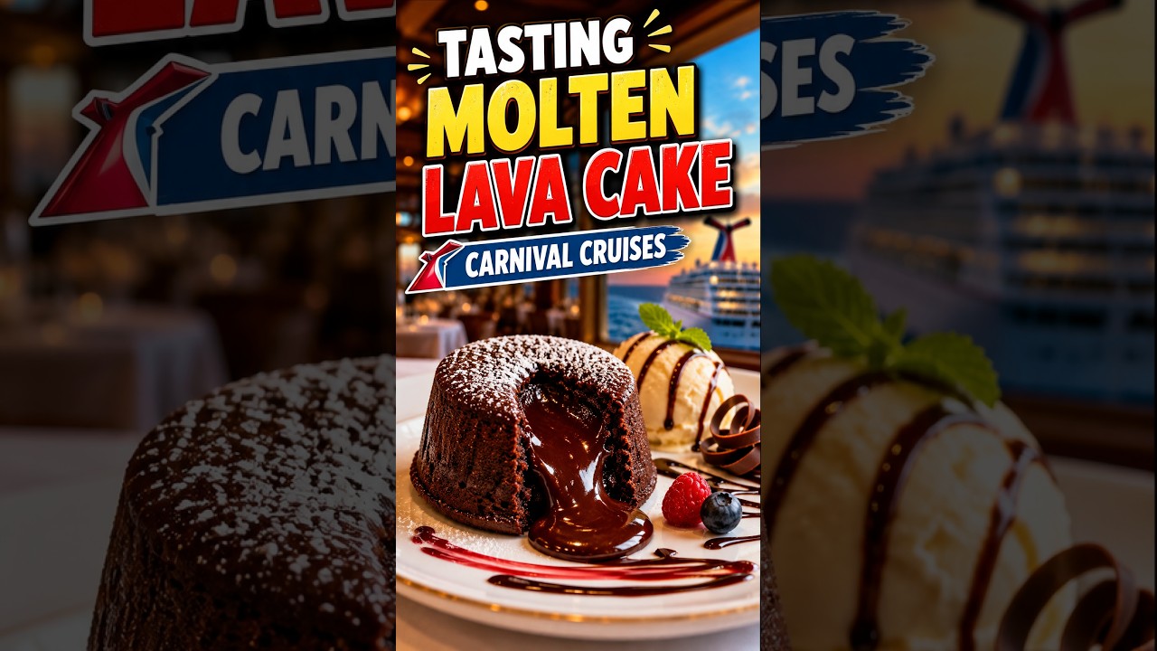 Carnival Cruise Food Review Molten Lava Cake and More
