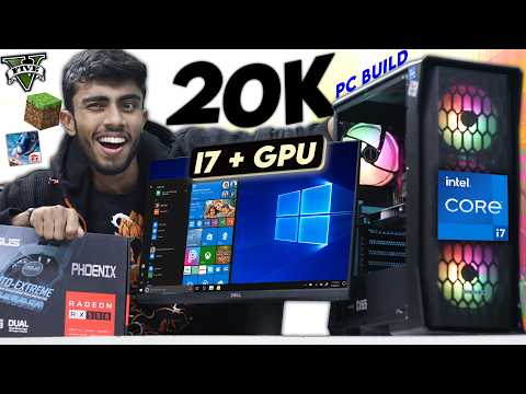 20,000/- Rs Super Intel i7 Gaming PC Build🔥 With GPU  - Best Gaming PC 2024 Complete Setup🪛