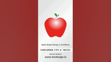 Apple Shape Design in CorelDraw #design #learncoreldraw #logocoreldesign