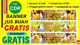 BAGI-BAGI FILE COREL BANNER JUS BUAH