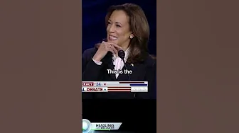 Kamala Harris Facial Expressions during Presidential Debate with Trump #kamalaharris #kamala #face thumbnail