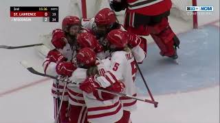 Wisconsin 4,  St  Lawrence 0 WCHA Hockey March 16