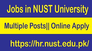 NUST University Islamabad Jobs August 2020 September Apply Online National University of Science