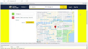 Scraping map coordinates (latitude, longitude) from Yellow Pages Listings