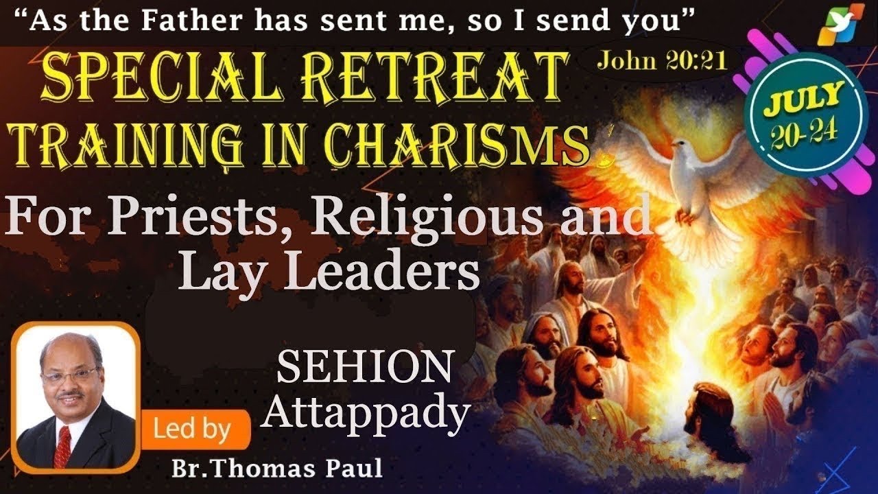 020.Live. Training in Charisams for Priests, Religious, Lay Leaders, volunteers in Sehion, Attappady