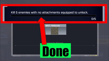 Kill 5 enemies with no attachments equipped to unlock