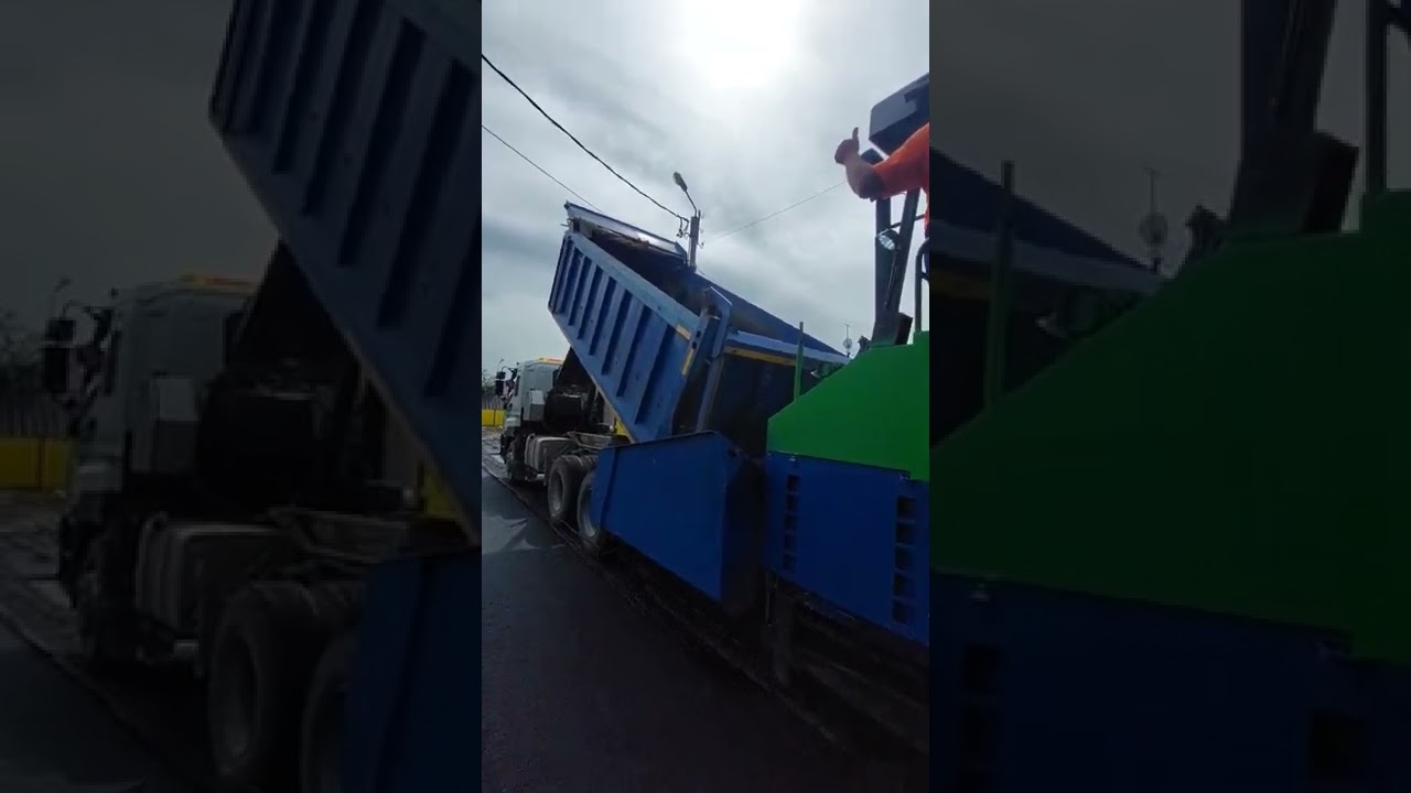 укладка асфальта,моя работа - YouTube