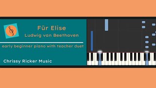 Für Elise (primer piano with teacher duet) - Ludwig van Beethoven - Arr. Chrissy Ricker
An abridged, primer piano arrangement of the famous classical piece, with a teacher duet for a fuller sound. Sheet music available at: https://www.musicnotes.com/l/BkDrQ Für Elise (primer piano with teacher duet) - Ludwig van Beethoven - Arr. Chrissy Ricker