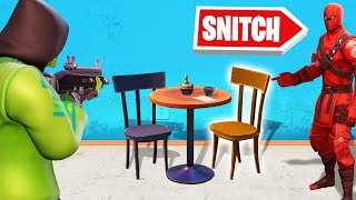 SNITCH The PROP in FORTNITE HIDE AND SEEK!