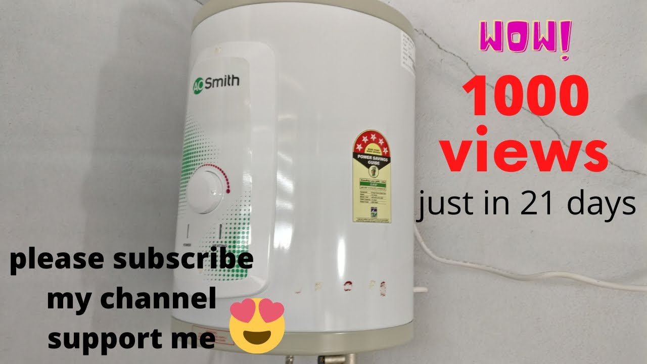 AO Smith HSE-VAS-X Sleek 15 u0026 25 Liters Storage water geyser/heater  UNBOXING|how to install at home - YouTube