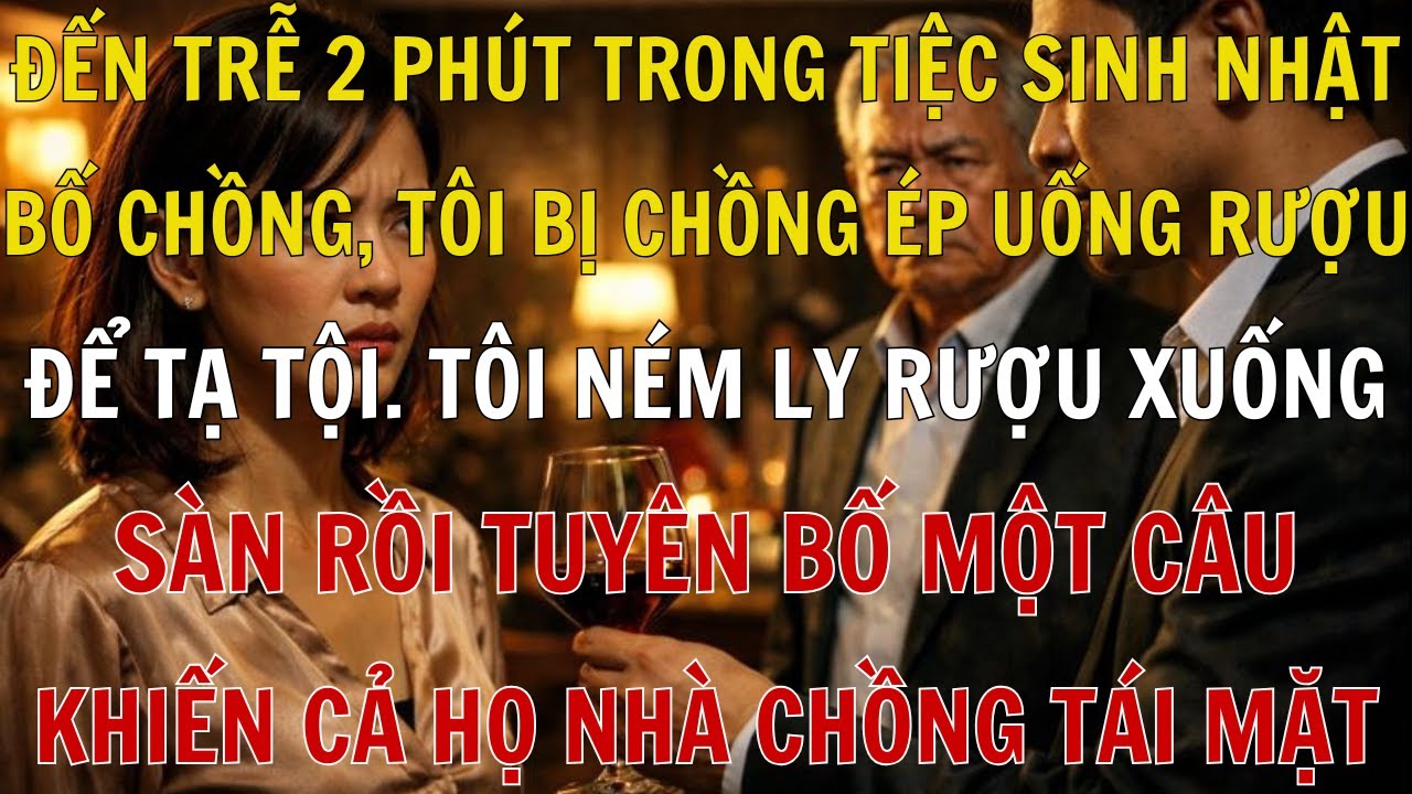 Chỉ Vì Đến Muộn 2 Phút, Tôi Bị Tát Và Ép Uống Rượu Khi Mang Thai. Cái Kết Không Ai Ngờ