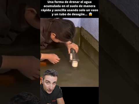 Truco para achicar agua.#supervivencia #curiosidades #sabiasque