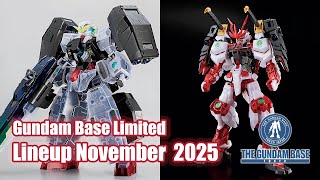 Gundam Base Limited Lineup November 2025