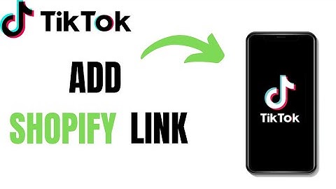 How to Add Shopify store Link to TikTok Bio