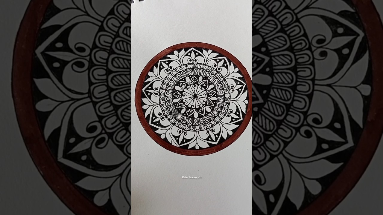 Simple Mandala Art Step by Step | Calm & Satisfying 