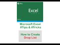Excel | How To Create Drop list in Microsoft Excel Sheet