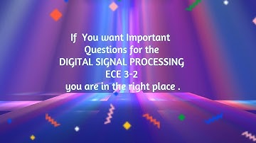 #dsp Digital Signal Processing #jntuhexampaper #jntu#jntuhyderabad #jntuupdates #jntuhfamily #3-2sem