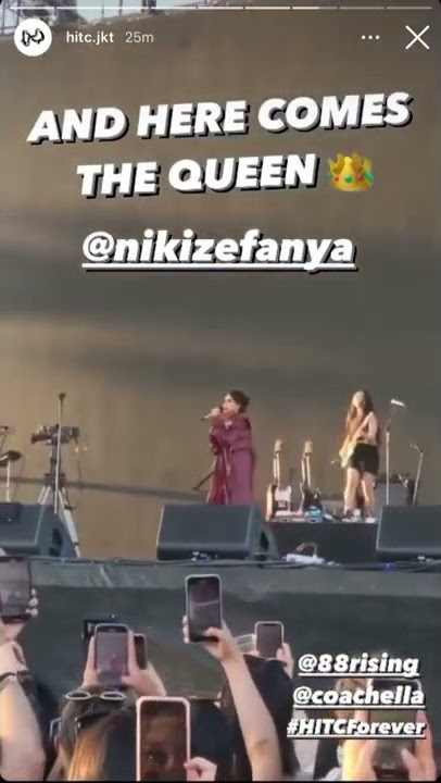 Kemeiahan kinser Niki Zefanya pada konser Coachella 2022 #shorts #NikiZefanya