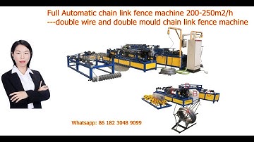 Full Automatic chain link fence machine +86 182 3048 9099