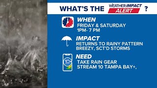 Tracking rain in the Tampa Bay-area forecast, plus a look at two waves in the Atlantic