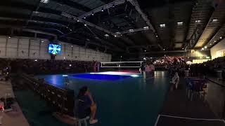 Show Lumière Davant Finale De Coupe De France De Volley