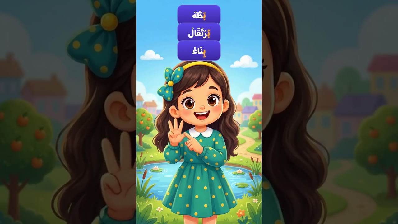 حرف الباء ب بالحركات للأطفال 🎈 مع آدم ولينا | Arabic Letter Ba for Kids #Shorts