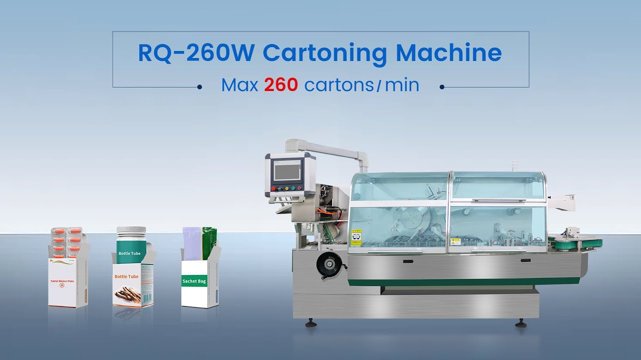 ZH-260W High Speed Cartoning Machine, 15600 cartons/min - YouTube