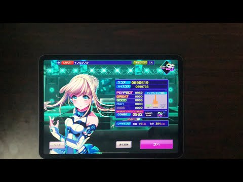 【グルミク】インビジブル　EXPERT PERFECT FULL COMBO  手元
