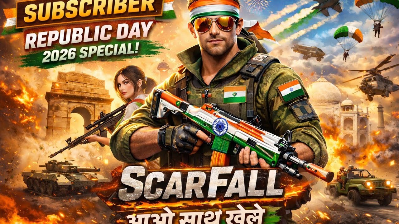 🔴 Live REPUBLIC DAY SPECIAL🎮 SCARFALL 2.0  Gaming season 3🔥