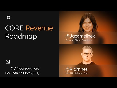 CORE Revenue Roadmap Livestream