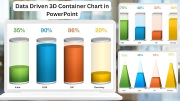Data Driven 3D Container Chart in PowerPoint | Step by Step tutorial