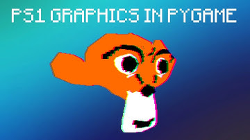 Pygame • PyOpenGL • Textured model with PS1 style shader and post-processing effects