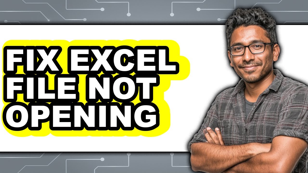 In Excell File Not Upload How to Fix Excel File Not Opening - Step by Step - YouTube