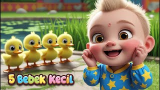 5 BEBEK KECIL BERMAIN | ANAK AYAM PIYIK PIYIK | SUARA HEWAN | CIT CIT CUIT | Mixue Kidsong