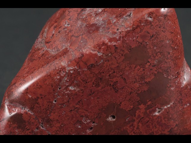 佐渡の赤玉石 原石 磨き 34.3g / Japanese Jasper - YouTube