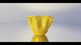 Murano Glass Yellow Vase Bowl - GALVINUM | YourMurano