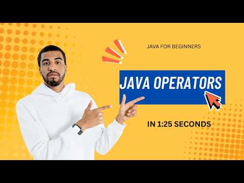 Java Operators Explained in 1:25 Seconds ⚡ | Java for Beginners #2