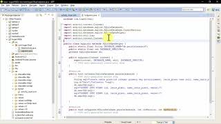 Tugas 10: sqlite 1_Menggunakan DATABASE di eclipse.DATABASE NAME=peralatanmusik & TABLE NAME = piano
