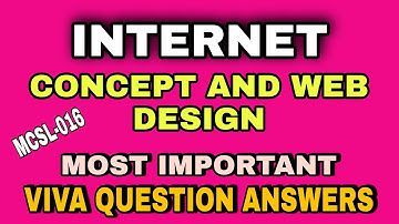 MCSL-016 Internet concept and web design Most Important Viva Questions Answers || mcsl16 lab Viva