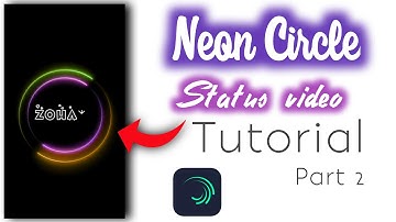 How to Make Neon Circle Name Status|Neon name art video editing | instagram trending status tutorial