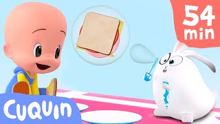 Bubble picnic 🥪🥕 Learn about food and colors with Cuquin | Educational videos for children