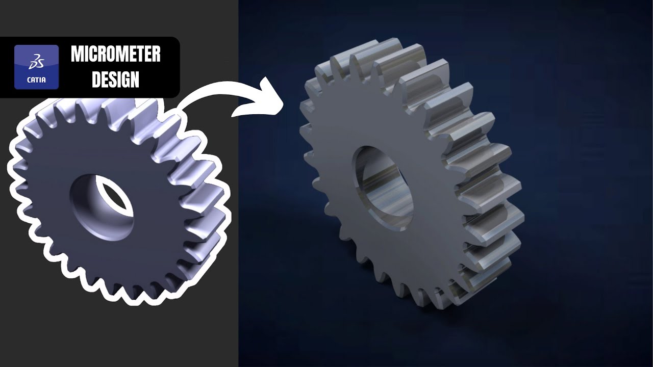 Spur Gear Design in Catia V5 3D Modelling Timelapse YouTube