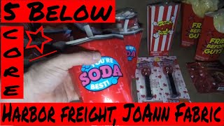 Dumpster Diving Joann Fabric/Harbor Freight & a Five Below Haul
