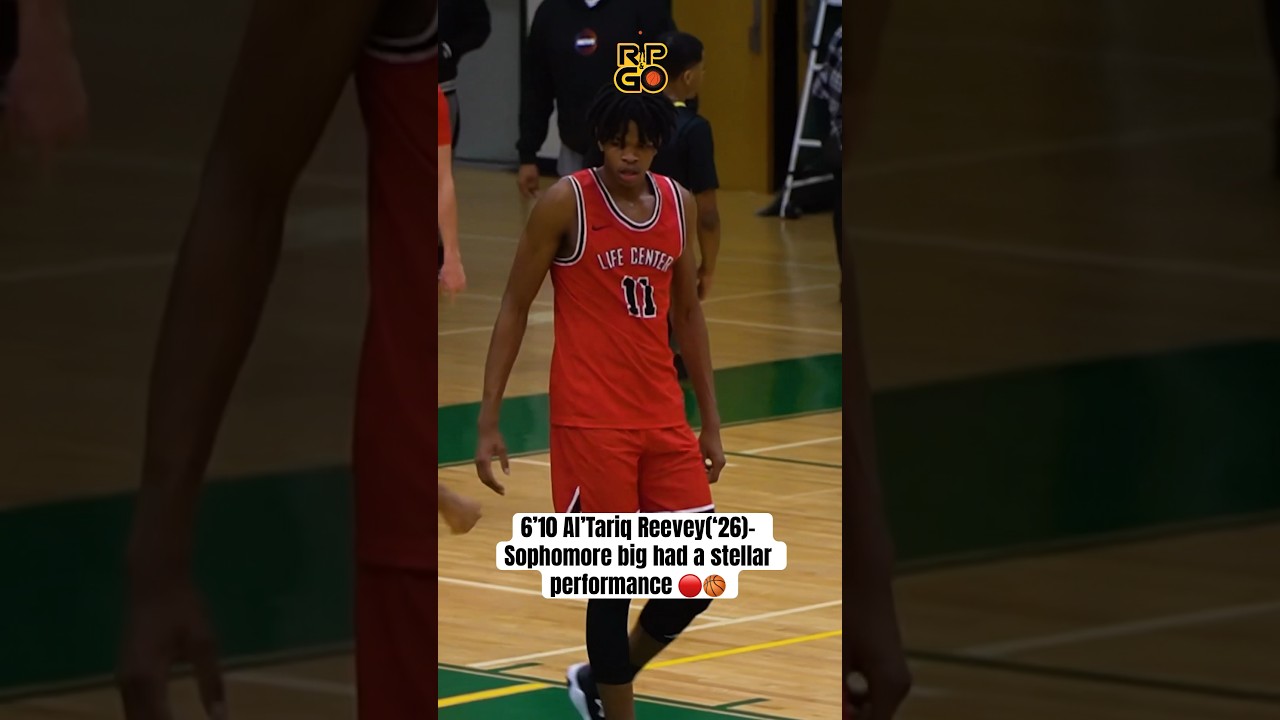 6’10 Al’Tariq Reevey(‘26) Sophomore big had a stellar performance 🔴🏀 # ...