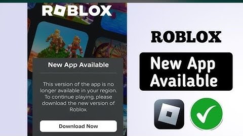Fix Roblox "New App Available - This Version is No Longer Available in Your Region" Problem | FIXED!
