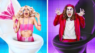 *One Color Challenge* Mermaid VS Vampire! Amazing Hacks and Funny Gadgets by La La Life Games by La La Life Games 4,094 views 1 month ago 1 hour, 4 minutes