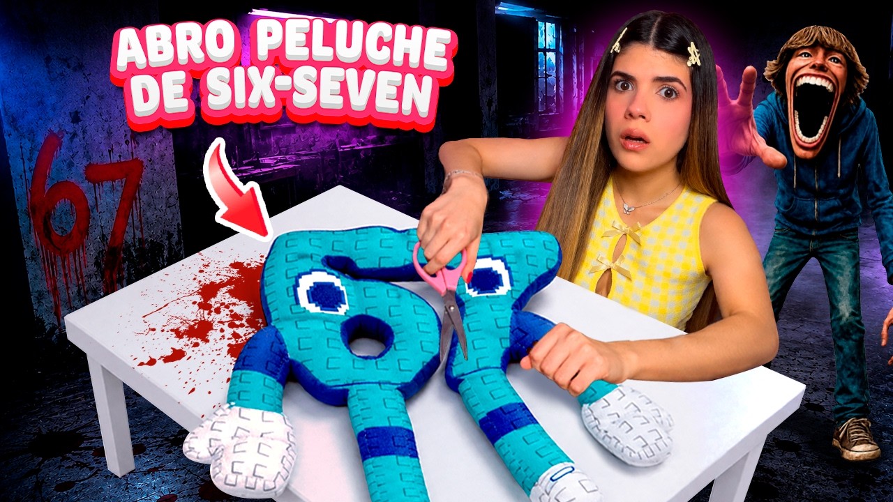 ABRÍ un PELUCHE de SIX SEVEN y conseguí un BOTÓN SECRETO ATERRADOR🚫😖 | Ani Cat😻